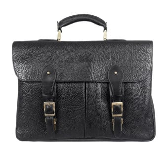 Мужская кожаная черная сумка портфель Tony Bellucci 5015-893