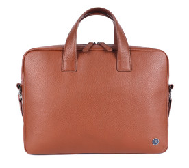 Мужская кожаная сумка Brampton London Maven рыжая 64273 TAN