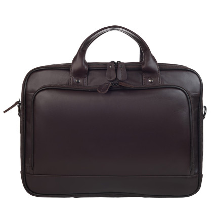 Мужская кожаная сумка Buffalo Bags коричневая M8979C – Фото 1