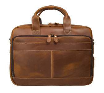 Мужская кожаная сумка Buffalo Bags рыжая M8368Q