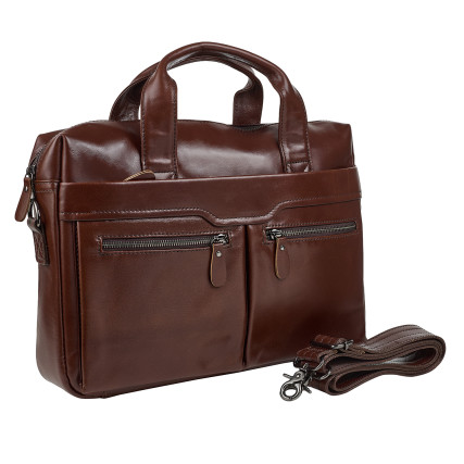 Мужская кожаная сумка Buffalo Bags светло-коричневая 7122C-3