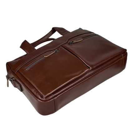 Мужская кожаная сумка Buffalo Bags светло-коричневая 7122C-3