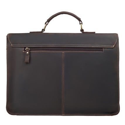 Мужская кожаная сумка Buffalo Bags темно-коричневая M9033R – Фото 3