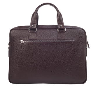 Мужской кожаный портфель DESISAN коричневый 351-09 – Фото 3