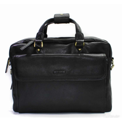 Мужской кожаный портфель Katana (Франция) черный K36123-1