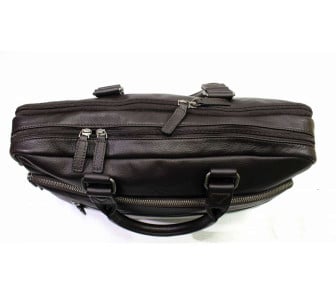 Мужской кожаный портфель Katana (Франция) коричневый K89615-2 – Фото 4