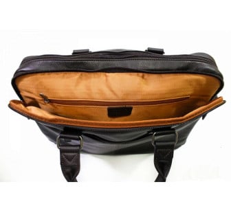 Мужской кожаный портфель Katana (Франция) коричневый K89615-2 – Фото 5