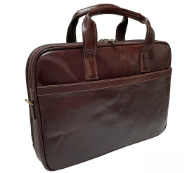 Мужской кожаный портфель TONY PEROTTI коричневый Italico 7044-40 moro