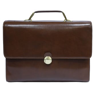 Мужской кожаный портфель TONY PEROTTI светло-коричневый Italico 7010 cognac