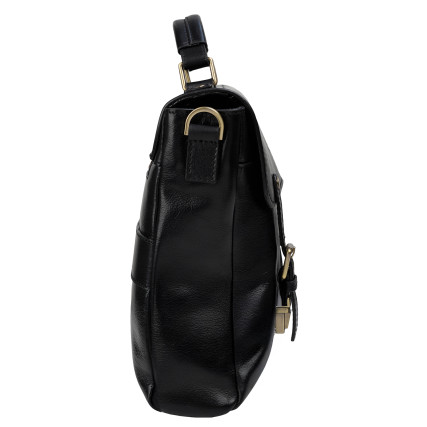 Мужской кожаный портфель Tony Bellucci черный 5261-101