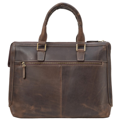 Мужской кожаный портфель Tony Bellucci коричневый 5037-06 нубук – Фото 3
