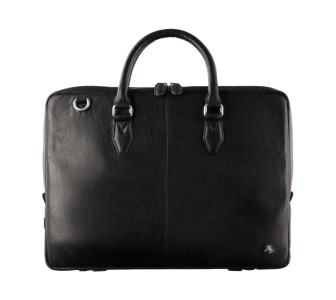 Мужской кожаный портфель Visconti Carl черный ML50 BLK Мужской кожаный портфель Visconti Carl черный ML50 BLK