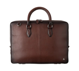 Мужской кожаный портфель Visconti Carl коричневый AT50 B/TAN