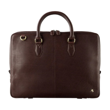 Мужской кожаный портфель Visconti Carl коричневый ML50 BRN – Фото 1