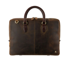 Мужской кожаный портфель Visconti Carl коричневый ML50 OIL TAN/BRN