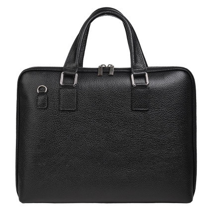 Мужской кожаный портфель черный VCm01304black – Фото 3