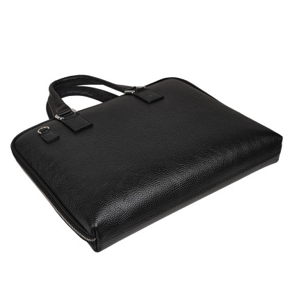 Мужской кожаный портфель черный VCm01304black – Фото 5