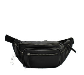 Мужская кожаная сумка на пояс Katana черная k81681-1
