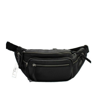 Мужская кожаная сумка на пояс Katana черная k81681-1