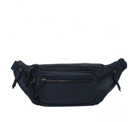 Мужская кожаная сумка на пояс Katana синяя k81681-6
