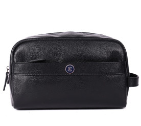 Несессер кожаный Brampton London Aqualuxe черный 64407 BLK