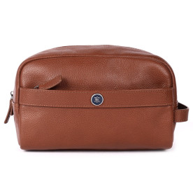 Несессер кожаный Brampton London Aqualuxe рыжий 64407 TAN