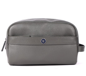 Несессер кожаный Brampton London Aqualuxe серый 64407 GREY
