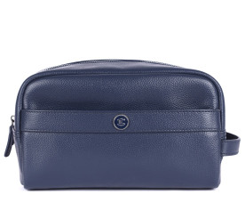 Несессер кожаный Brampton London Aqualuxe синий 64407 NAVY