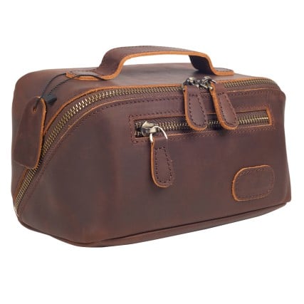 Несессер кожаный Buffalo Bags коричневый M3059C – Фото 2