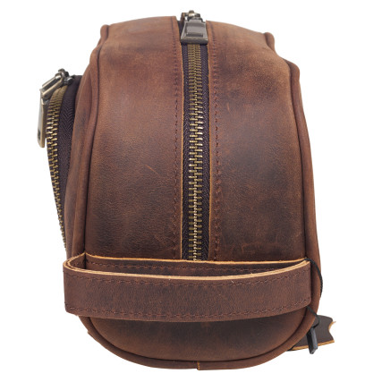 Несессер кожаный Buffalo Bags коричневый M3061C – Фото 3