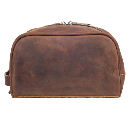 Несессер кожаный Buffalo Bags коричневый M3061C – Фото 4