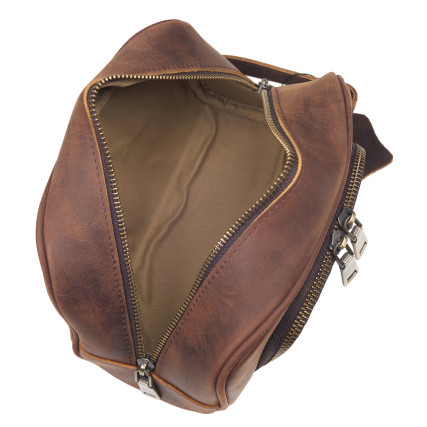 Несессер кожаный Buffalo Bags коричневый M3061C – Фото 5
