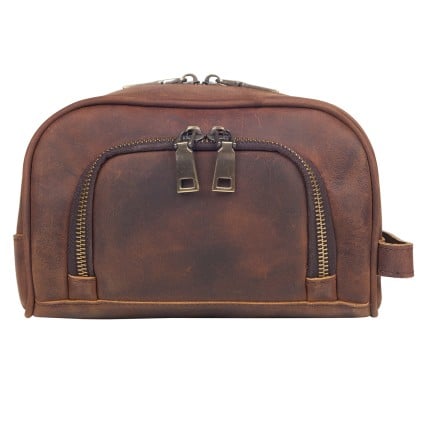 Несессер кожаный Buffalo Bags коричневый M3061C – Фото 1