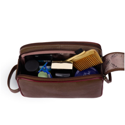 Несессер кожаный Hammonds Flycatcher коричневый TC4002-1 MH – Фото 2