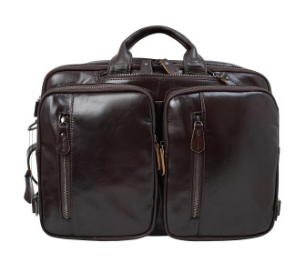 Кожаный мужской портфель рюкзак Buffalo Bags