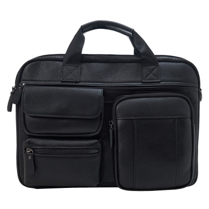 Мужская кожаная черная сумка Buffalo Bags – Фото 1