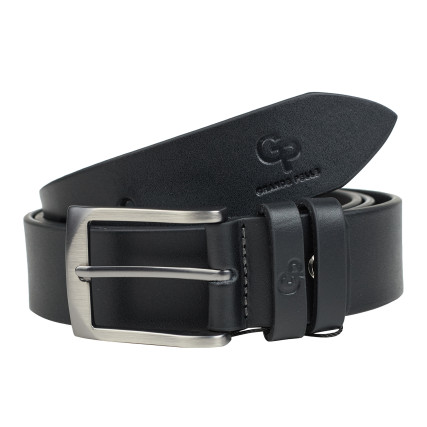 Кожаный ремень Affari Grande Pelle черный 310411200 – Фото 1