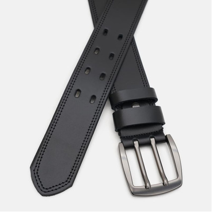 Кожаный ремень Borsa Leather черный 125v1fx114-black