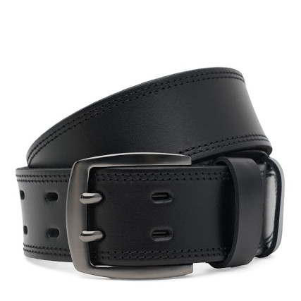 Кожаный ремень Borsa Leather черный 125v1fx114-black