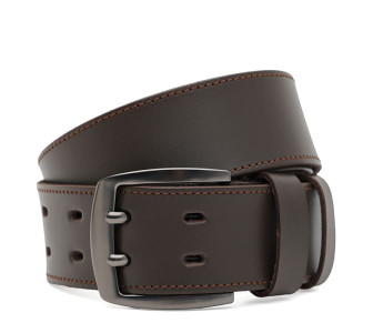 Кожаный ремень Borsa Leather коричневый 125v1fx116-brown