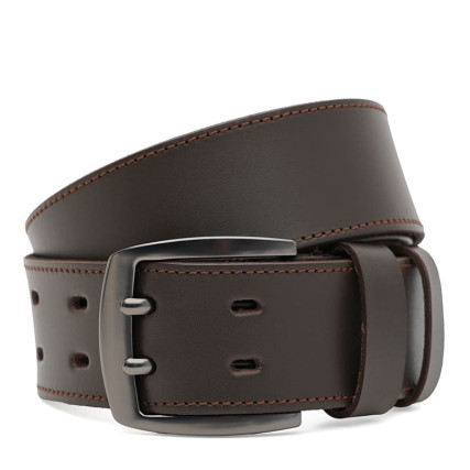 Кожаный ремень Borsa Leather коричневый 125v1fx116-brown – Фото 1