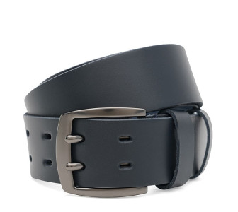 Кожаный ремень Borsa Leather синий 125v1fx118-navy