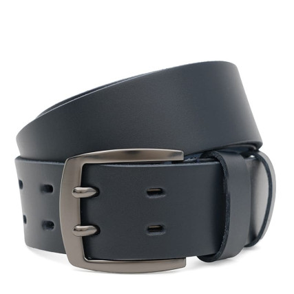 Кожаный ремень Borsa Leather синий 125v1fx118-navy