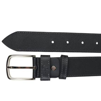 Кожаный ремень Classico Grande Pelle черный 41001230013 – Фото 2