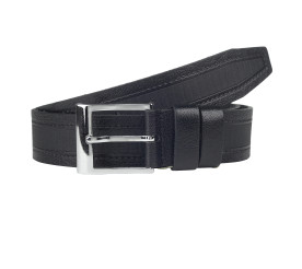 Кожаный ремень Y.S.K черный 3,5-2032-1