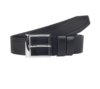 Кожаный ремень Y.S.K черный 3,5-2032-1