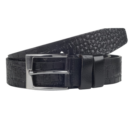 Кожаный ремень Y.S.K черный 4-2100-1