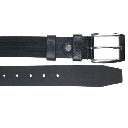 Кожаный ремень Y.S.K черный 4-3046-1