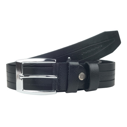 Кожаный ремень Y.S.K черный 4-3046-1