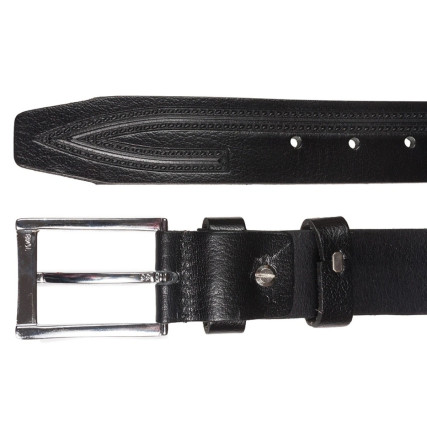 Кожаный ремень Y.S.K черный 4-3062-1 – Фото 2